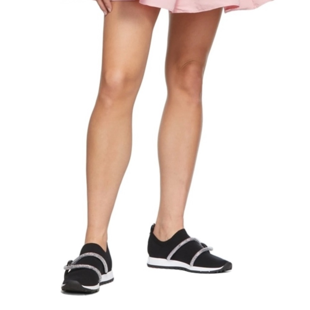 Jimmy Choo Knit embellished Quito sneakers